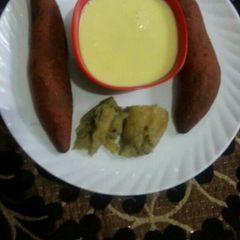 A picture of Sweet potatoes ki kheer.