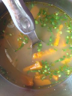 Hình của món Canh bí đỏ thịt nạc.
