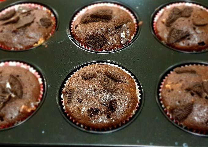 Muffin Coklat Oreo No Mixer