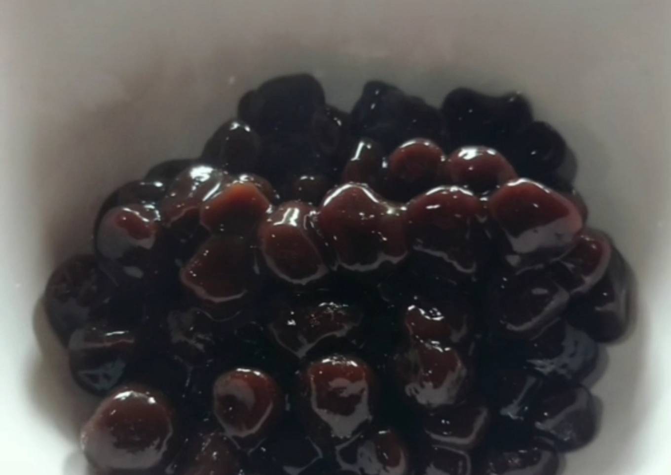 Boba cokelat gula jawa