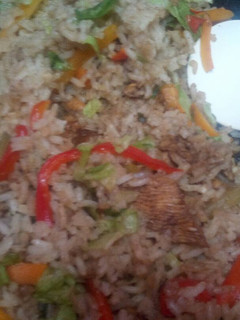 Una foto de Arroz chino a mi estilo