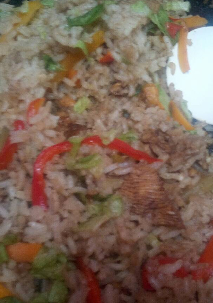 Una foto de Arroz chino a mi estilo