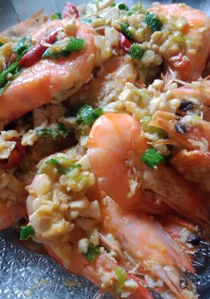 Foto resep Tumis udang telur asin