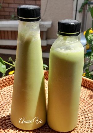 Hình của món Smoothie sữa hạt cải bó xôi (rau chân vịt).