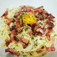 Tagliatelles à la carbonara