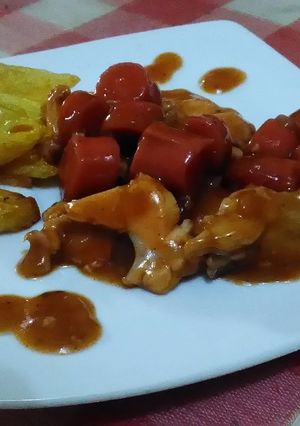 Foto resep Ayam Sosis barbeque