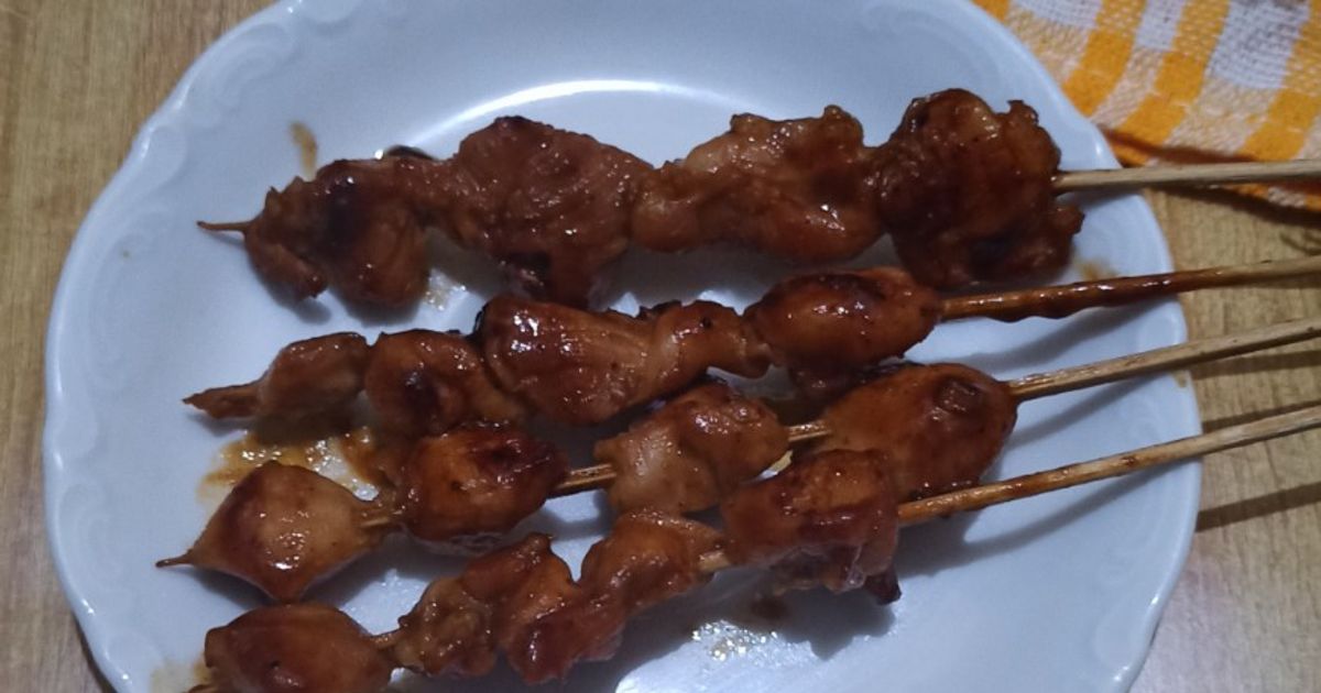 Sate ayam bakar Teflon
