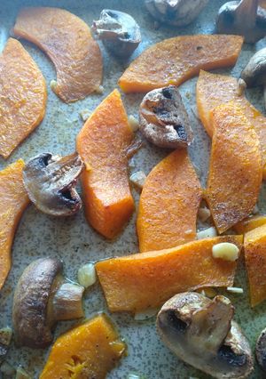 Foto di Zucca e funghi al forno