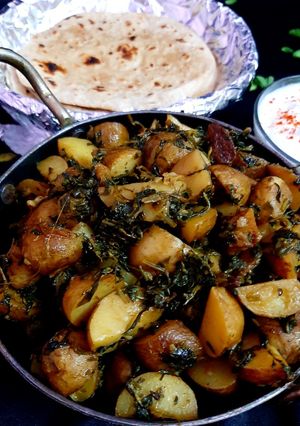 मेथी आलू (methi aloo recipe in Hindi) रेसिपी मुख्य फोटो