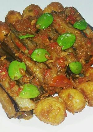 Foto resep Balado terong,telur,pete