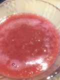 Salsa de frutillas o coulis de frutillas