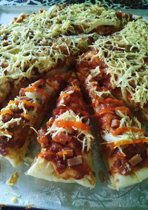 Foto resep Pizza sosis saos BBQ super enak