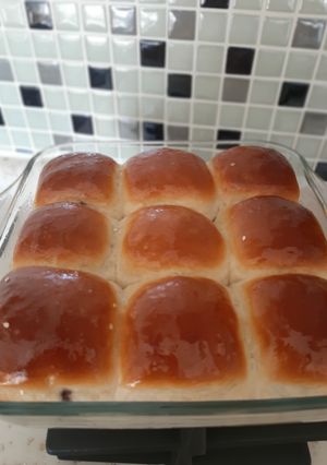 A picture of No mixer milk soft buns.