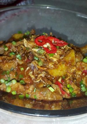 Foto resep Beef kentang teriyaki homemade
