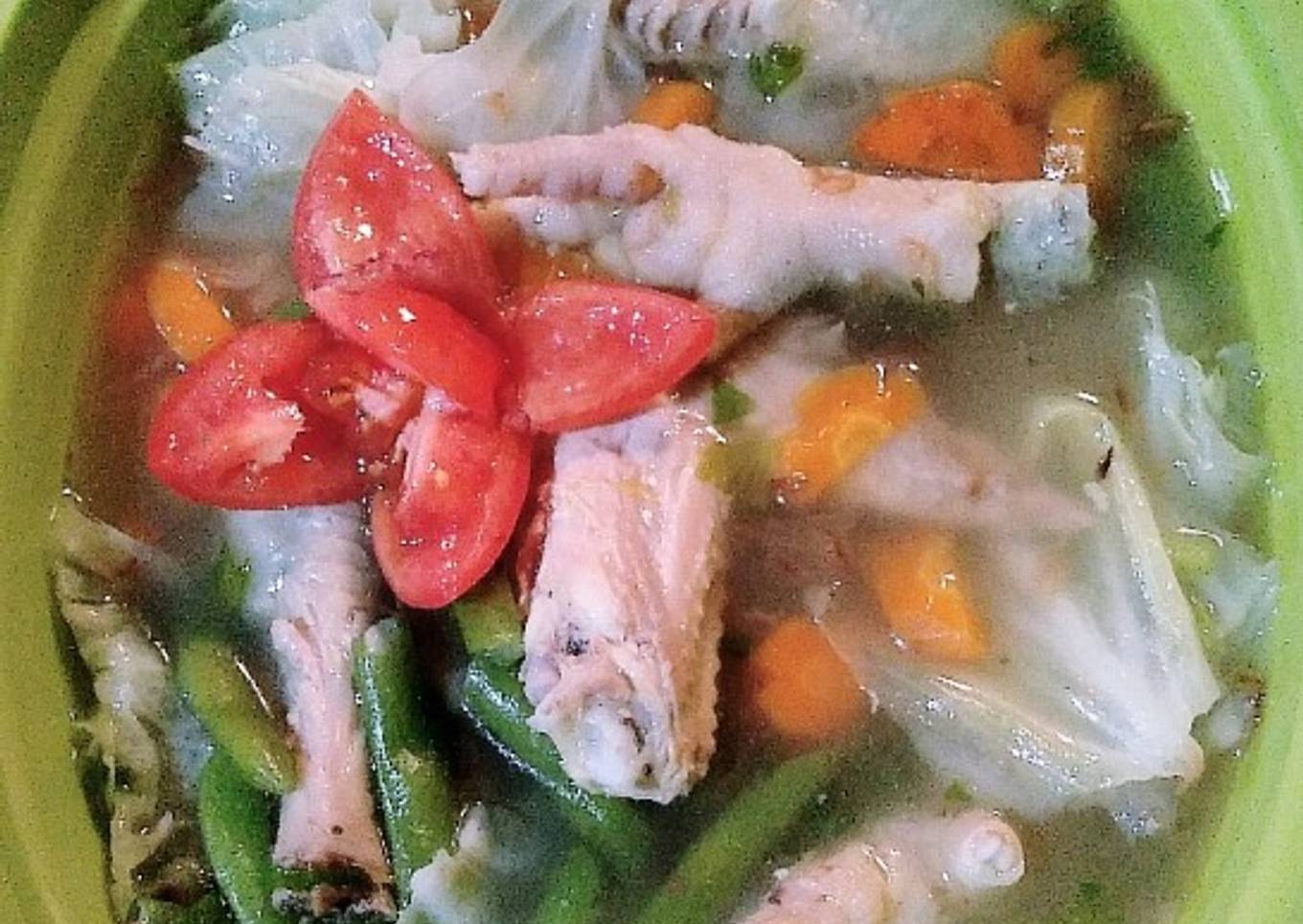 Sup ayam segar (bening simpel)
