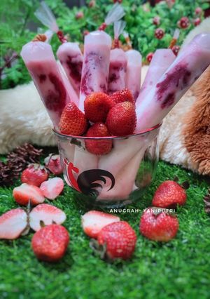 Foto resep Es lilin strawberry lembut