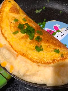 Hình của món Trứng bồng bềnh (Souffle omelette).