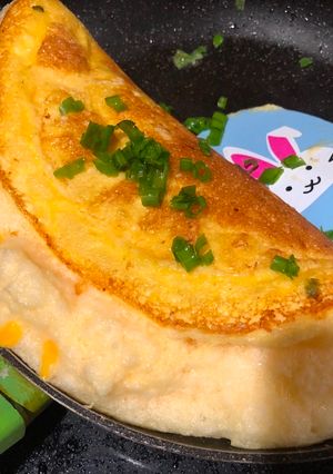Hình của món Trứng bồng bềnh (Souffle omelette).