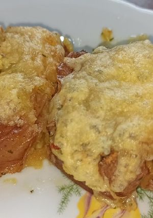 Robbantott burgonya fokhagymásan recept fotója