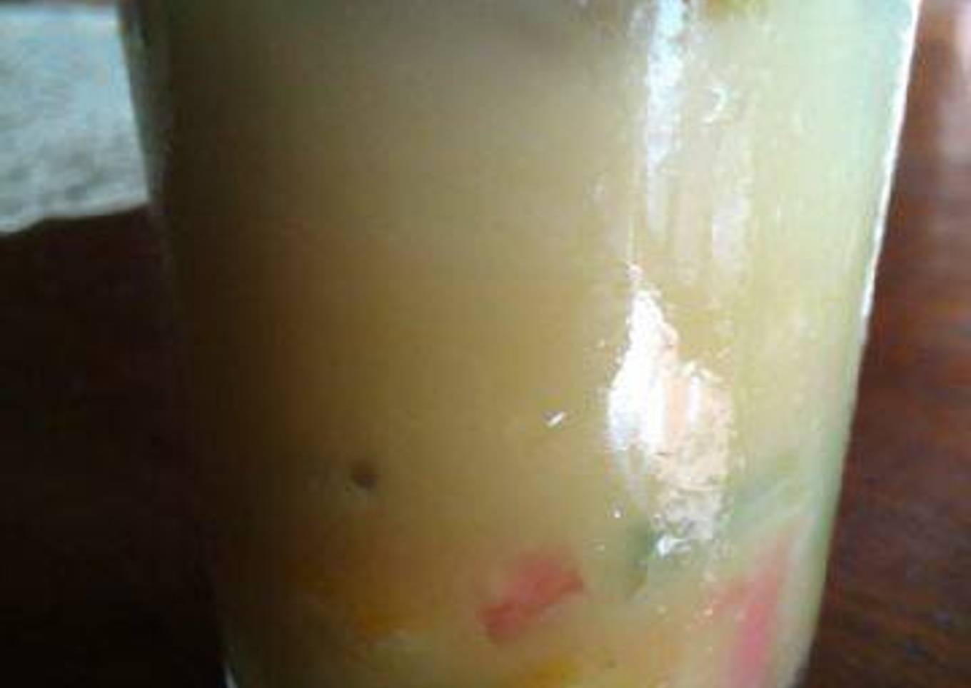 Es cendol isi campur warna warni