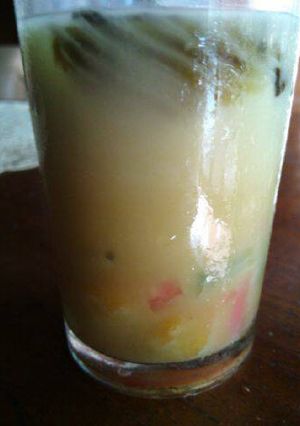 Foto resep Es cendol isi campur warna warni