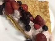 Una foto de yogur natural integral