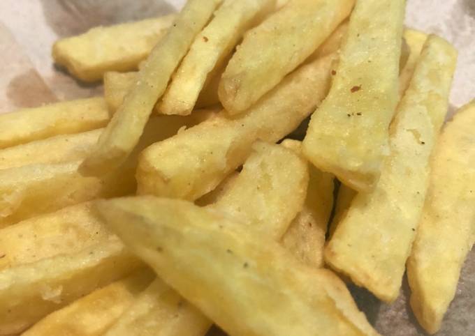 Resep Kentang Goreng Krispi (Crispy French Fries) Anti Gagal