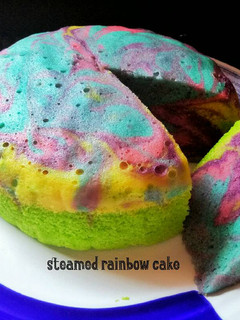 Foto resep Steamed Rainbow Cake