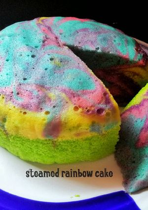 Foto resep Steamed Rainbow Cake