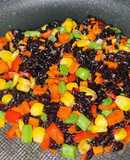 Cơm chiên chay ngũ sắc