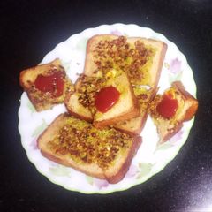 Sweet corn mayo toast A picture of Sweet corn mayo toast.