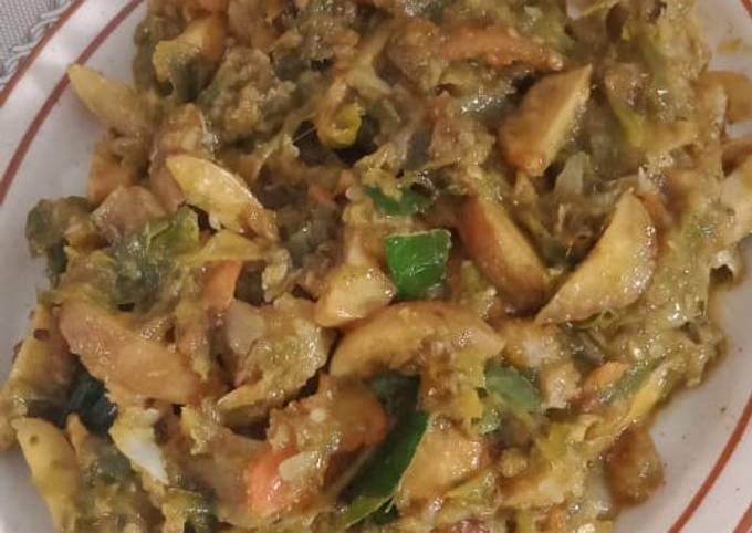 Resep: Oseng jengkol sambel ijo ikan asin Enak Dan Mudah