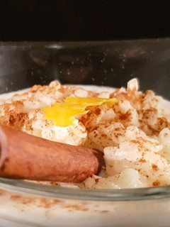 Una foto de Arroz con leche en panificadora