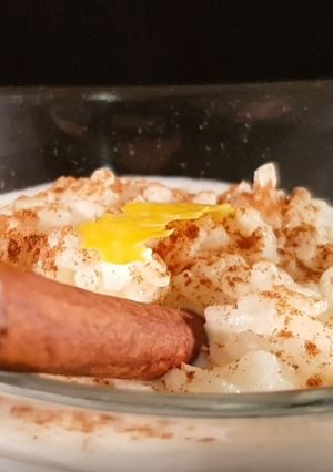 A picture of Rice Pudding in a Bread Maker.