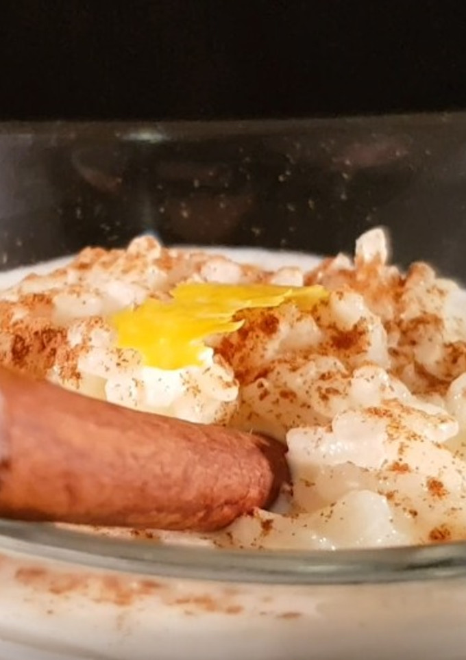 Una foto de Arroz con leche en panificadora