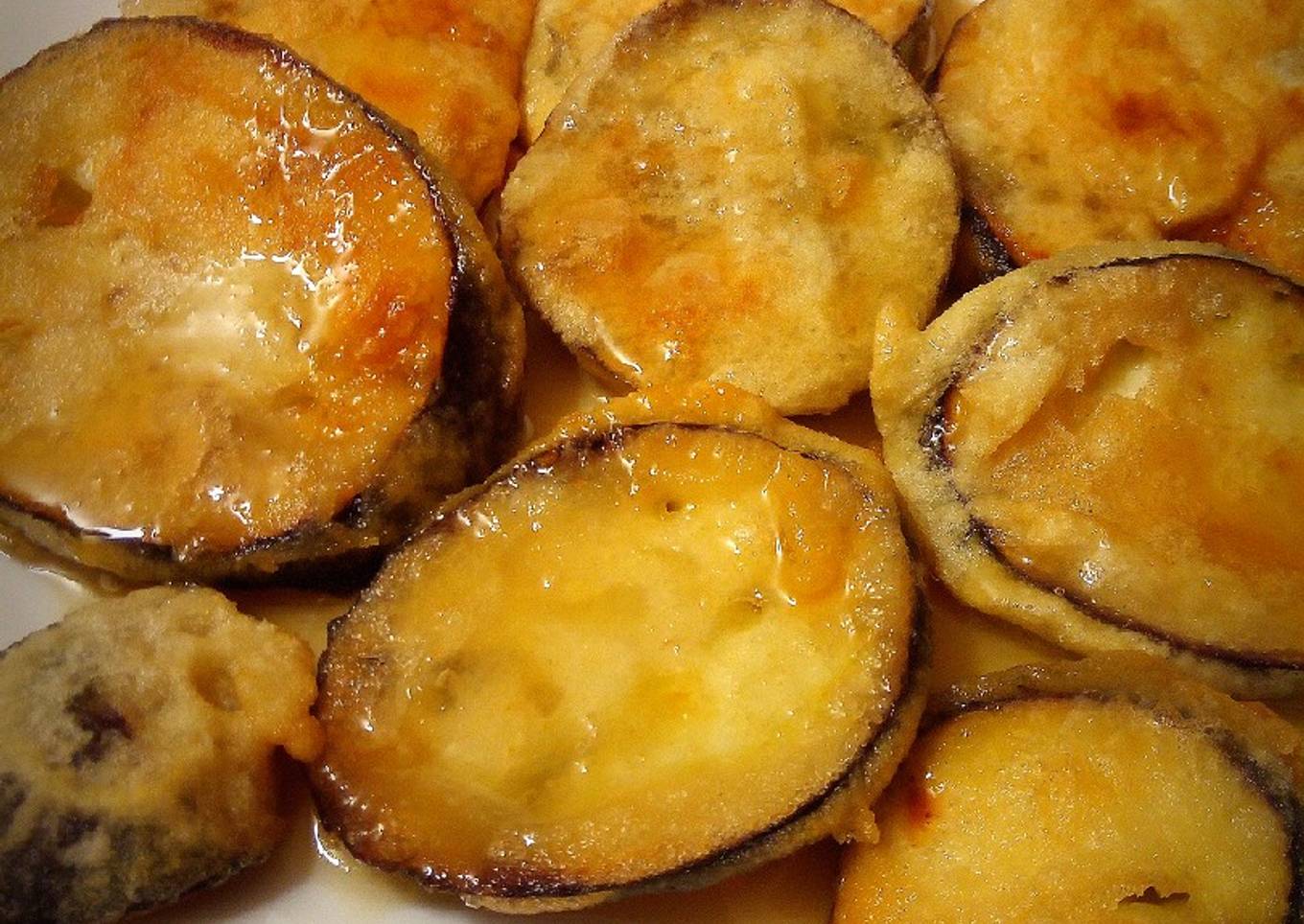 Berenjenas con salsa dulce (con y sin Thermomix)