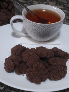 Una foto de Galletitas de chocolate sin gluten y sin azúcar
