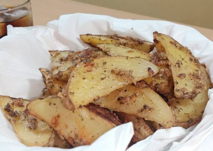 Bagaimana Membuat Roast potato wedges yang Lezat Sekali