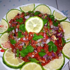 A picture of Chilled and Lemon squeezed Kachumbari.