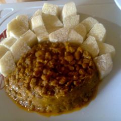 A picture of Beans and Yam.