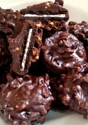 Foto resep KUE OREO TANPA OVEN, COKELAT KACANG, KUE LEBARAN