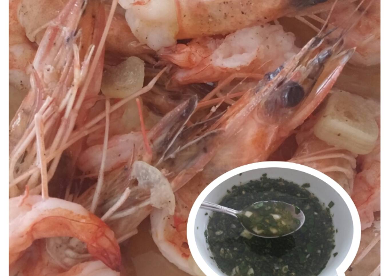 Udang tim bumbu daun selasih (original)