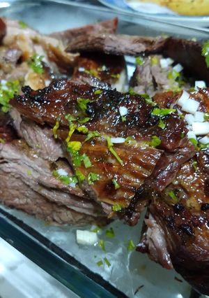Una foto de Vacío al chimichurri