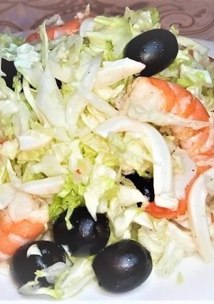 Фото Вкуснейший новогодний салат без майонеза.