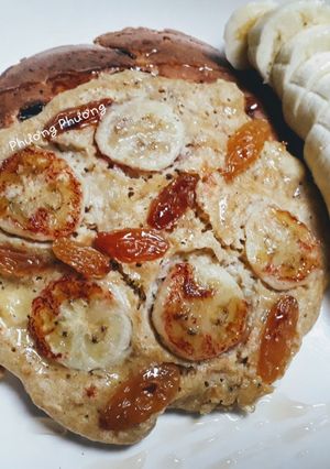 Hình của món Pancake yến mạch Eat clean yummy!.
