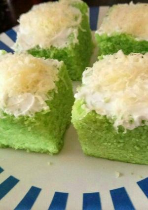 Foto resep Bolu Pandan Keju Sederhana No Mixer No Mentega