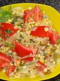Tomato, Corn, and Basil Salad