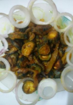 A picture of Bitter Gourd Do Pyaza.