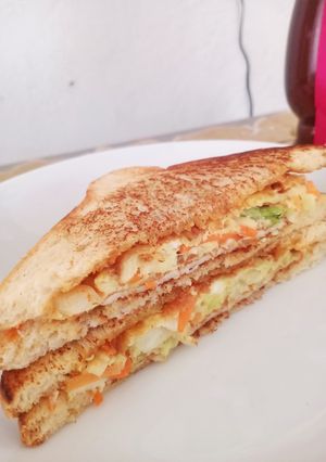 Foto resep Sandwhich Isi Sayur