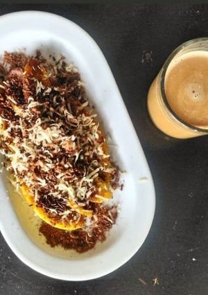 Foto resep Pisang Panggang Coklat Keju